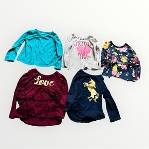 Girl’s 2T Colorful Long Sleeve Tops Set